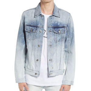 Veste en jean décontractée pour homme, coupe classique, en coton, style streetwear, vêtement d'extérieur élégant et tendance pour le quotidien - Product Image 2