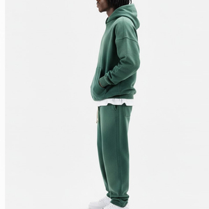 Ensemble de survêtement oversize délavé pour homme en coton doux, style sportif et urbain, pour le jogging - Product Image 4