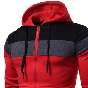 Sudadera con Capucha y Cremallera para Hombre, Estilo Color Block, Corte Ajustado, Informal, Otoñal, Tejida, Mezcla de Poliéster y Algodón, Marca Harry Johnson Production - Product Image 6