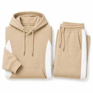 Ensemble de survêtement d'hiver personnalisé pour homme, en coton léger, 2 pièces, pantalon de survêtement et sweat à capuche, ensemble de jogging respirant, vêtements de sport - Product Image 6