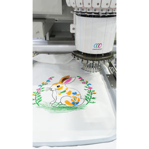 Machine à broder industrielle à tête unique, 10 aiguilles, pour tissus épais, lettres de petite taille, haute précision - Product Image 3