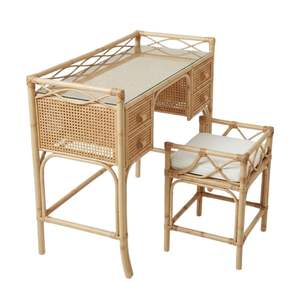 Mueble de Baño de Ratán con Silla, Venta al Por Mayor, Grandes Cantidades, Color y Tamaño Personalizables, OEM, ODM, Precios Competitivos - Product Image 2