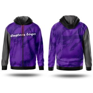 Sudaderas con Capucha y Cremallera de Alta Calidad, con Logotipo Personalizado Bordado, Impresión Digital por Sublimación, Unisex, Invierno, 100% Algodón, con Bolsillo, Nuevo Diseño - Product Image 6