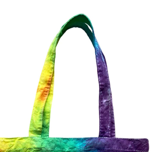 New Simple Everyday Use Breathable Tie Dye Cotton Tote <b>Bag</b> Geometric Pattern Long Handle Shoulder Strap Large Capacity Shopping - Product Image 4