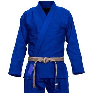 Kimono de Jiu Jitsu Azul, 100% Algodón Elástico, Transpirable, de Secado Rápido, Ligero, Uniforme de Artes Marciales Unisex para Judo - Product Image 1