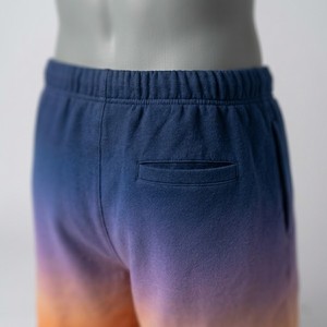 Pantalones cortos de color degradado para hombre, pantalones cortos azules y naranjas con cordón y cintura elástica, pantalones cortos informales de verano para la playa, pantalones cortos deportivos ligeros - Product Image 2