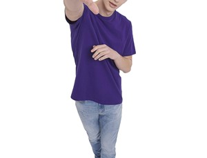 Camiseta Casual de Manga Corta para Hombre, Cuello Redondo, 100% Algodón, Corte Regular, Logotipo Personalizado en la Parte Delantera, Transpirable, de Secado Rápido, Color Sólido - Product Image 1