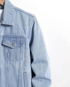 Factory Wholesale Mens <b>Custom</b> <b>Denim</b> <b>Jacket</b> Stand Patchwork Breathable Soft Cotton Fill Vintage Washed OEM Comfortable Stylish - Product Image 3