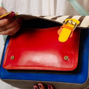 Gran oferta, bolso de mano de cuero de vaca bohemio informal para mujer, nuevo diseño Vintage, Correa única, portátil, compras de invierno, estilo japonés - Product Image 2