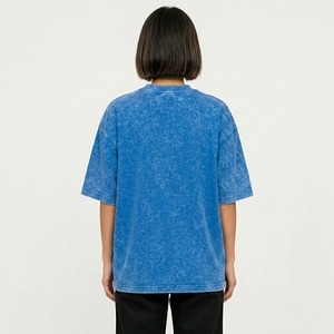 T-shirt ample surdimensionné délavé à l'acide en coton épais, style streetwear vintage - Product Image 5