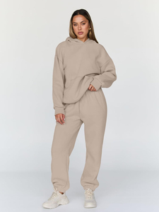 Survêtement d'hiver réversible à capuche pour femme, en polyester et coton mi-lourd, respirant, séchage rapide, 2 en 1, vente en gros OEM - Product Image 4