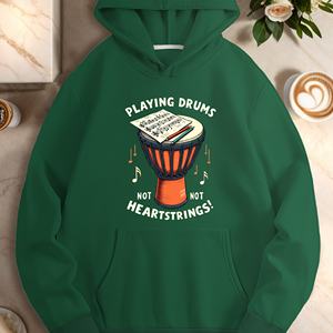 PLAYING DRUMS NOT HEARTSTRINGS sudaderas casuales de mujer - Product Image 2