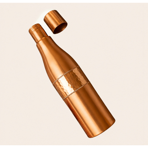 Pure Copper Water <b>Bottle</b> Half Hammered Dolphin Design Copper <b>Bottle</b> for Health Gym & Yoga Eco-Friendly Reusable Metal <b>Flask</b> - Product Image 3