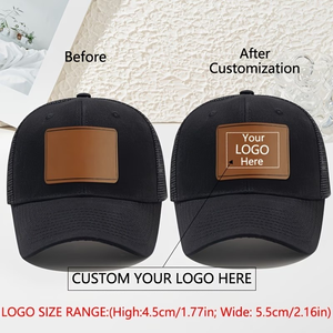 Custom Unisex Baseball Cap Adjustable Solid Color Mesh Front Panel Logo <b>Heat</b>-Transfer Printing Casual Outdoor Breathable - Product Image 5