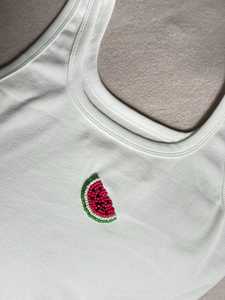 Camiseta Corta de Algodón con Cuentas Bordadas para Mujer, Cuentas Móviles de Doble Cara Hechas a Mano, Estilo Deportivo, Moda de Alta Calidad para Mujer - Product Image 5