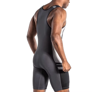 Combinaison de lutte pour hommes de qualité supérieure, à séchage rapide, compression intégrale, une pièce, pour l'haltérophilie, la musculation, entraînement d'équipe - Product Image 6