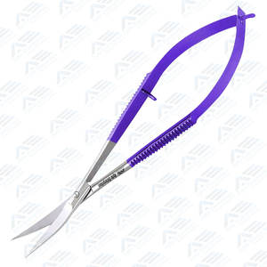 Micro ciseaux à cuticules courbes russes extra pointus pour la coupe des sourcils Ciseaux à cuticules à ressort Instruments de beauté Outils de beauté - Product Image 6