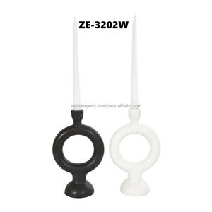 Candelabro de Metal de Lujo Hecho a Mano para Decoración de Sala de Estar y Hoteles, Forma Redonda Navideña, Fabricado por Zahid Exports India - Product Image 1