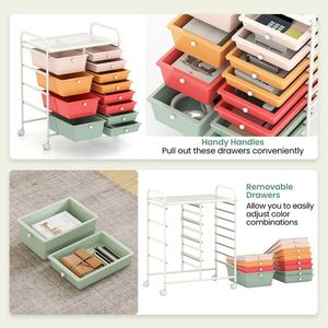 Carrello Portaoggetti a 12 Cassetti, Organizzatore Mobile Multiuso - Product Image 6