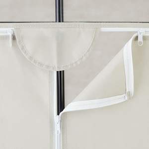 <b>Single</b> Tier Zippered Steel Adult Closet 36\" Gray Pumice Portable Bedroom <b>Wardrobe</b> - Product Image 3