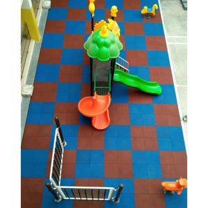 UNISHIELD - Baldosas de Caucho Reciclado Modernas para Parques Infantiles y Áreas para Niños, Tapetes de Caucho para Exteriores - Product Image 1