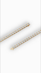 Four Prong Luxury Wholesale Jewelry Manufacturer 7 Inch Round Brilliant Lab Grown Diamond Tennis <b>Bracelet</b> 925 Sterling <b>Silver</b> - Product Image 4