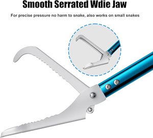 Professional Snake Catcher Stick Collapsible Reptile Tongs Rattlesnake <b>Grabber</b> <b>Tool</b> Safe Handling Equipment Durable Metal Grip - Product Image 5