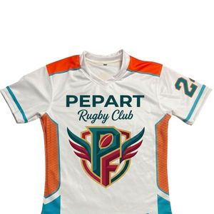 Low Moq Custom Team Logo <b>Name</b>/Number Sublimated Tackle Twill Team Uniform Quick Dry Polyester Fiber Short Rugby Sets Stretchable - Product Image 2