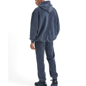 Sudadera con Capucha Unisex 100% Algodón, Lavado Ácido, Estilo Urbano, Invierno, Personalizada - Product Image 4