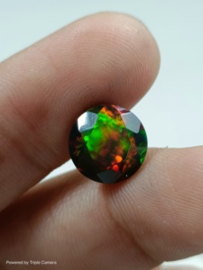 โอปอลดำเอธิโอเปียเจียระไนสวยงามสำหรับทำเครื่องประดับ โอปอลดำขนาด 10x10x7 มม. - Product Image 2