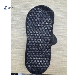 Custom Logo Triple <b>Grip</b> No Show <b>Socks</b> Anti Slip Pilates Yoga <b>Socks</b> With Silicone Heel Tab Daily casual wear Wholesale Studio - Product Image 3