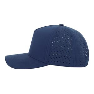Logotipo personalizado 5 paneles de malla de béisbol gorra de camionero impermeable de secado rápido corte láser agujero Golf sombreros para lona al aire libre playa - Product Image 3