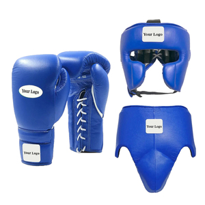 Factory Manufacturer New Arrival Original Cowhide Leather Processional Boxing Set Custom Made Sparring Kit Training Equipment - Product Image 5
