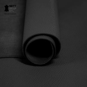 Cuero de vaca de grano completo OEM, color negro, 1.1-1.3MM, para fabricación de calzado, decoración del hogar, costura, manualidades, herramientas de cuero de calidad para taller, de confianza - Product Image 1