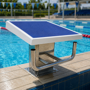 Plateforme de départ standard pour piscine, bloc de départ intérieur, surface antidérapante, support stable, support d'entraînement à la <span class=keywords><strong>natation</strong></span> pour les <span class=keywords><strong>cours</strong></span> - Product Image 6