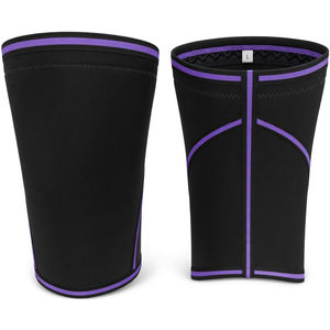 Rodilleras y coderas de neopreno transpirables y elásticas con compresión, accesorios de protección deportiva resistentes para levantamiento de pesas - Product Image 2