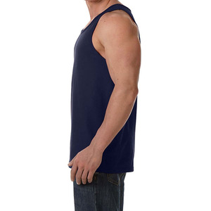 Summer Eco-Friendly 180g Polyester Knitted Mesh Gym Stringer Tank Top <b>Men</b> Breathable Bodybuilding Fitness Muscle <b>Singlets</b> - Product Image 3