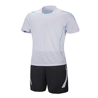 Camiseta de fútbol personalizada, 100% de poliéster, secado rápido, transpirable, venta al por mayor, camiseta de fútbol, uniforme de fútbol
