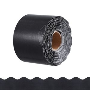 Bordo Decorativo in Tessuto per Bacheca, 65.6 Piedi, Design Ondulato a Scallo, per Aula Scolastica - Product Image 1