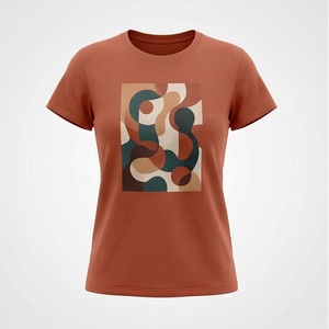 Camisetas de Moda para Mujer, Estilo con Logotipo Personalizado, Venta al por Mayor, Ropa de Moda Sostenible de Alta Calidad, Tela Satén - Product Image 1