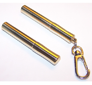 กล่องใส่ไม้จิ้มฟันแบบพกพา ทำจากทองเหลือง ใช้ซ้ำได้ พร้อมที่เก็บส้อมผลไม้ สำหรับเดินทาง แคมป์ปิ้ง พวงกุญแจ ราคาดี - Product Image 1