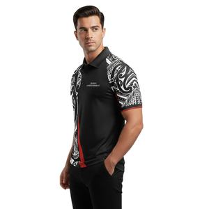 Camisa Casual Oversize para Hombre, de Verano, Manga Corta, Cuello Mao, Estampada, Tejido de Punto de 180 Gramos, Diseño Transpirable Lavado - Product Image 4