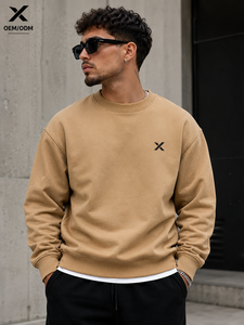 Sweat-shirt décontracté X Sports City pour homme, coupe slim, en mélange coton-polyester de qualité supérieure, couleurs unies, collection hiver, style urbain, vente chaude - Product Image 4