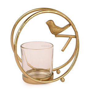 Spiral Pattern 15" Metal Tabletop <b>Tealight</b> <b>Holder</b> with Best Quality for Decorative Home Hotel Restaurant - Product Image 4