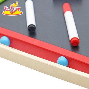 Doppia facciata popolare tavolo da disegno in legno-giocattolo educativo di apprendimento precoce con superficie di scrittura magnetica per Kid W12B270 - Product Image 2