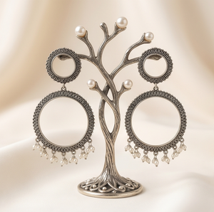 Lámparas de araña DIVYORO SILVER HOOP - Product Image 1