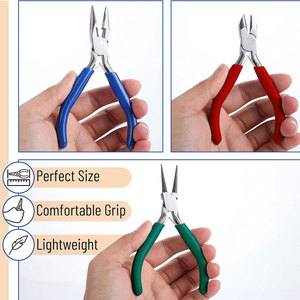 Jewelry Making, 3 Pack, Chain Nose, Round Nose <b>Pliers</b> <b>Set</b> and Wire Cutter for Beading, Wire Wrapping, Jump Rings - Product Image 5