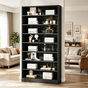 Libreria Girevole in Legno Moderna, Salvaspazio e Antiscivolo per Soggiorno o Hotel, Design Contemporaneo - Product Image 1