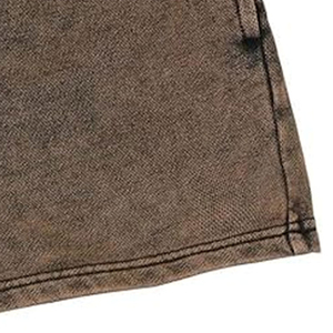 Shorts en jean d'été pour femmes en gros, avec logo personnalisé, taille élastique respirante, 100 % coton, délavage acide, qualité supérieure - Product Image 4