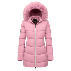 Wholesale <b>Ladies</b> Baggy Thick Warm Cropped <b>Lightweight</b> Puffer Cotton Padded <b>Coat</b> Winter Women Pink Down Jackets <b>for</b> Girls - Product Image 1